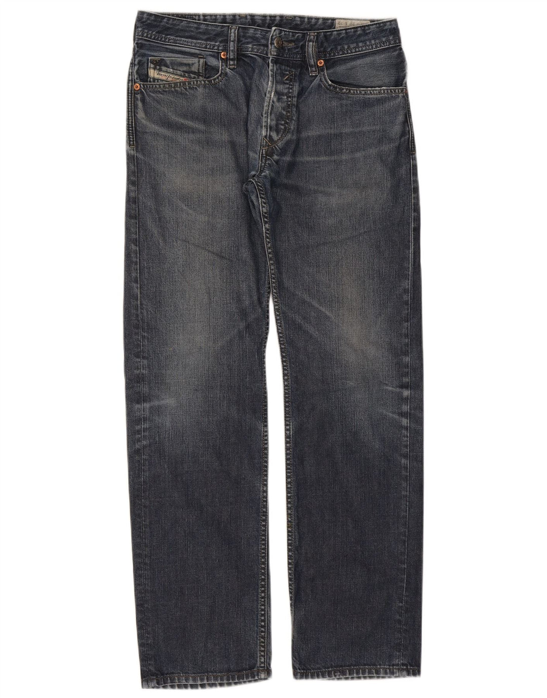 Diesel Herre Waykee Regular Straight Jeans W29 L32 Blå Bomuld
