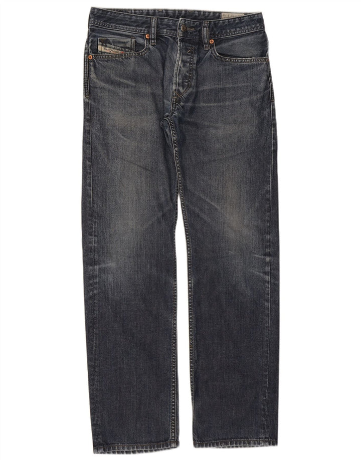 Diesel Herre Waykee Regular Straight Jeans W29 L32 Blå Bomuld