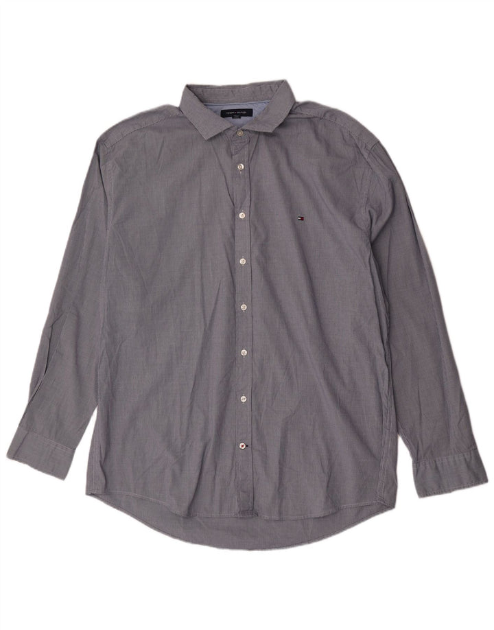 Tommy Hilfiger Herreskjorte 2XL Blå Houndstooth