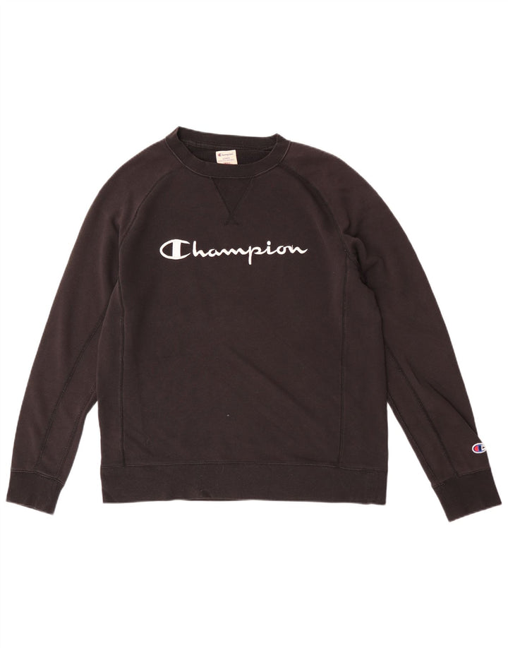 Champion Herre Grafisk Sweatshirt Jumper Lille Sort