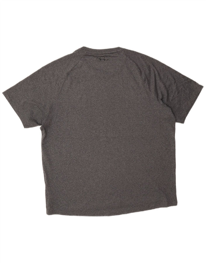 Under Armour Herre T-Shirt Top Stor Grå Polyester