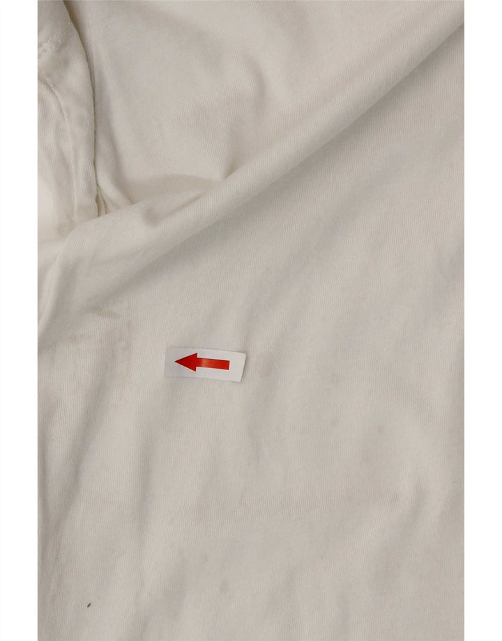 Nike grafisk T-shirt top til mænd, lille hvid bomuld