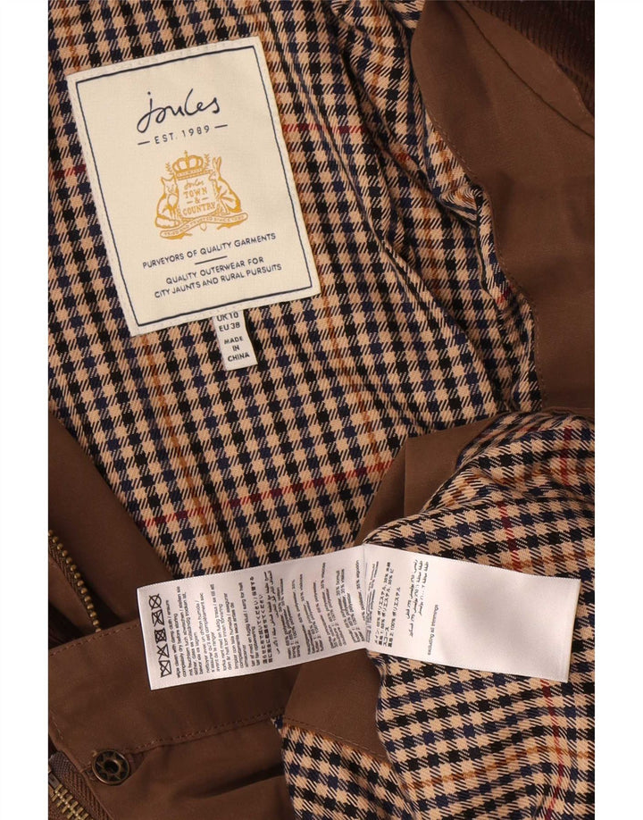 Joules Womens Oversized Utility Jacket UK 10 Small Brown Colourblock