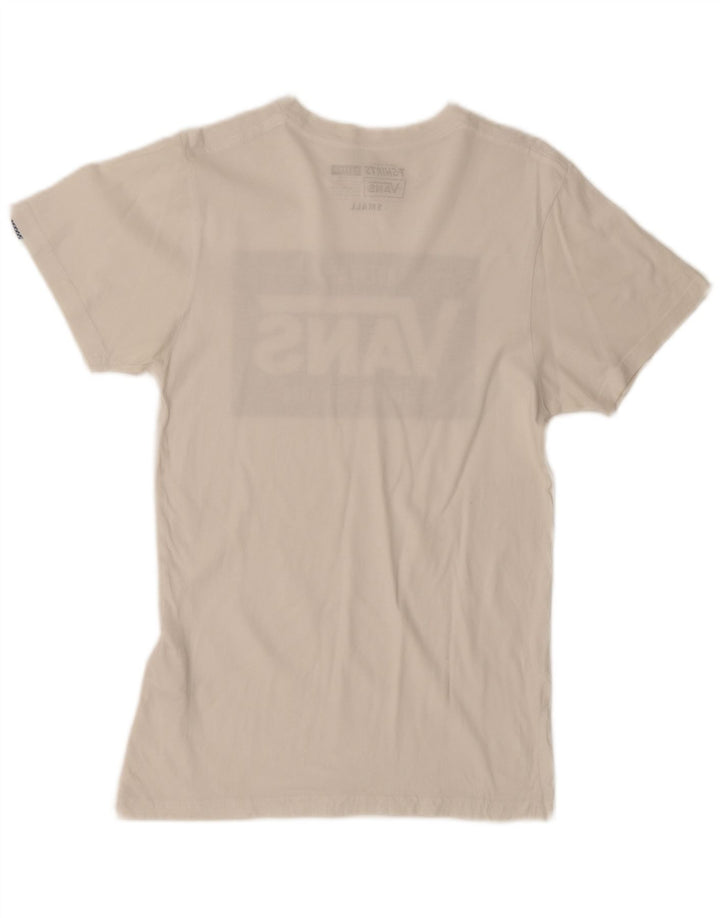 Vans Herre Custom Fit grafisk T-shirt top lille hvid bomuld