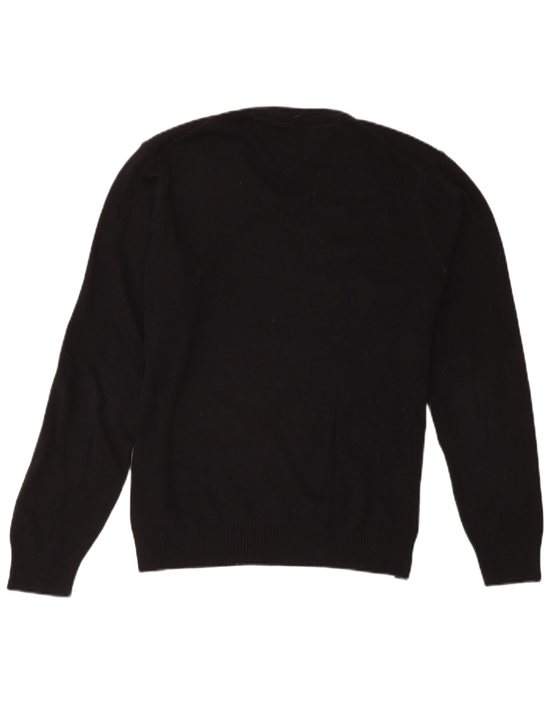 Tommy Hilfiger Herre V-hals sweater Medium Sort Bomuld