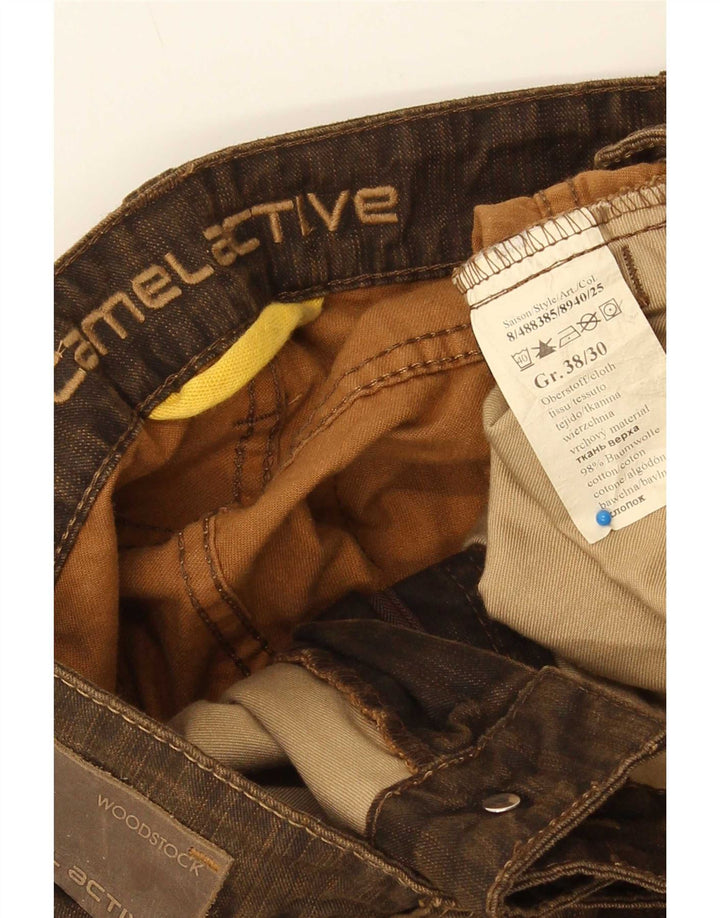 Camel Active Straight Jeans til mænd W38 L30 Brun bomuld