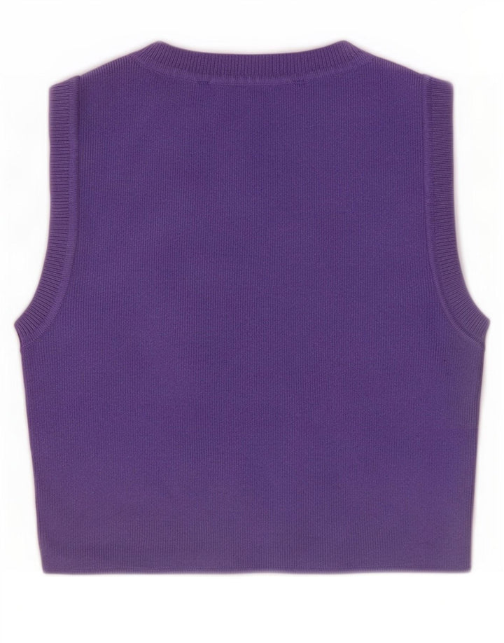 Zara Womens Crop Vest Top UK 8 Small Purple