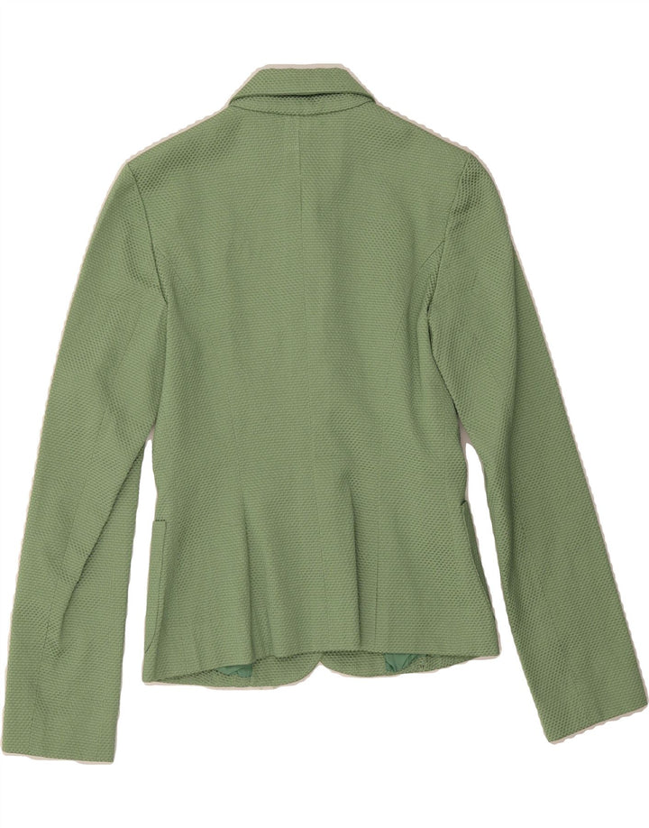 VINTAGE Womens 2 Button Blazer Jacket UK 8 Small Green Vintage Vintage and Second-Hand Vintage from Messina Hembry 