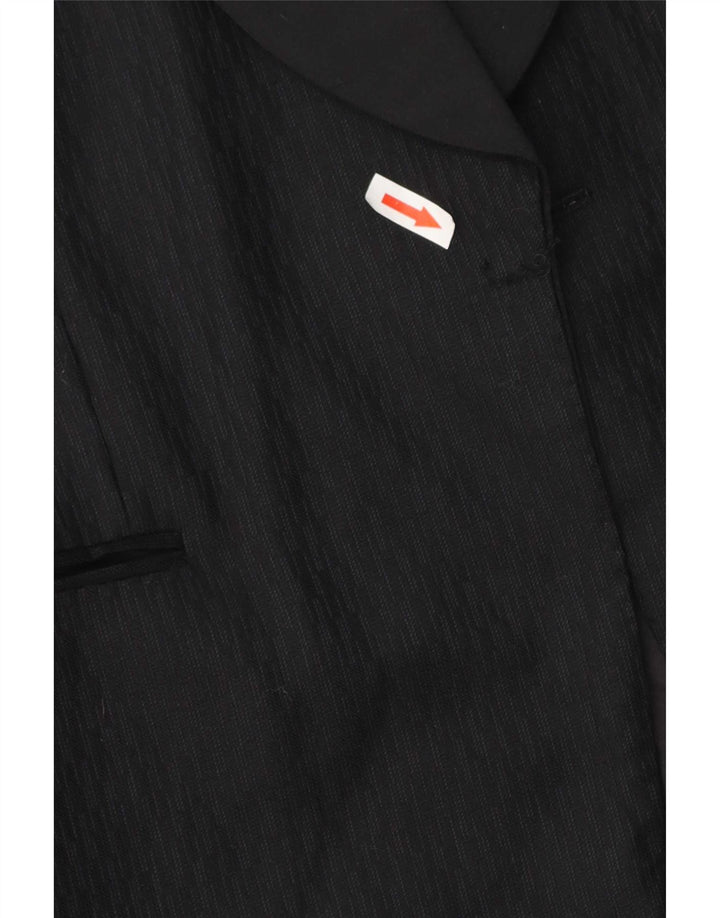 Vintage Herre Open Blazer Jacket UK 40 Large Black