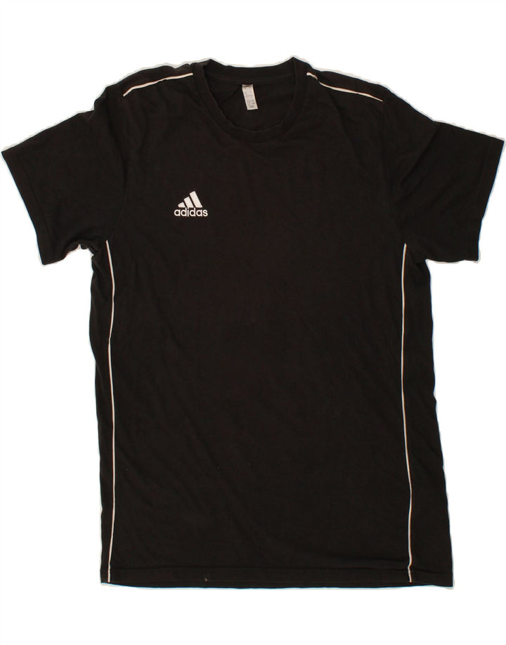 ADIDAS Mens T-Shirt Top Large Black Cotton Vintage Adidas and Second-Hand Adidas from Messina Hembry 