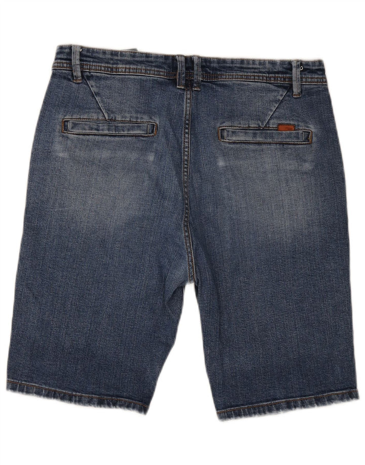 Zara Herre Denim Shorts EU 42 Large W32 Blå