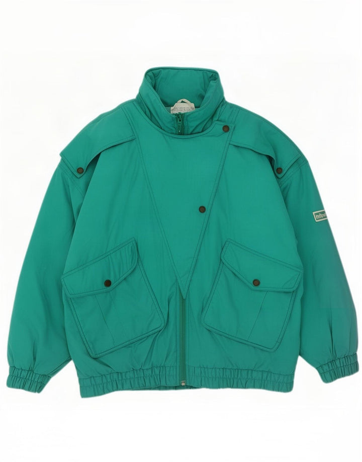 Hibernia Dame Oversized Skijakke UK 14 Stor Grøn Polyester