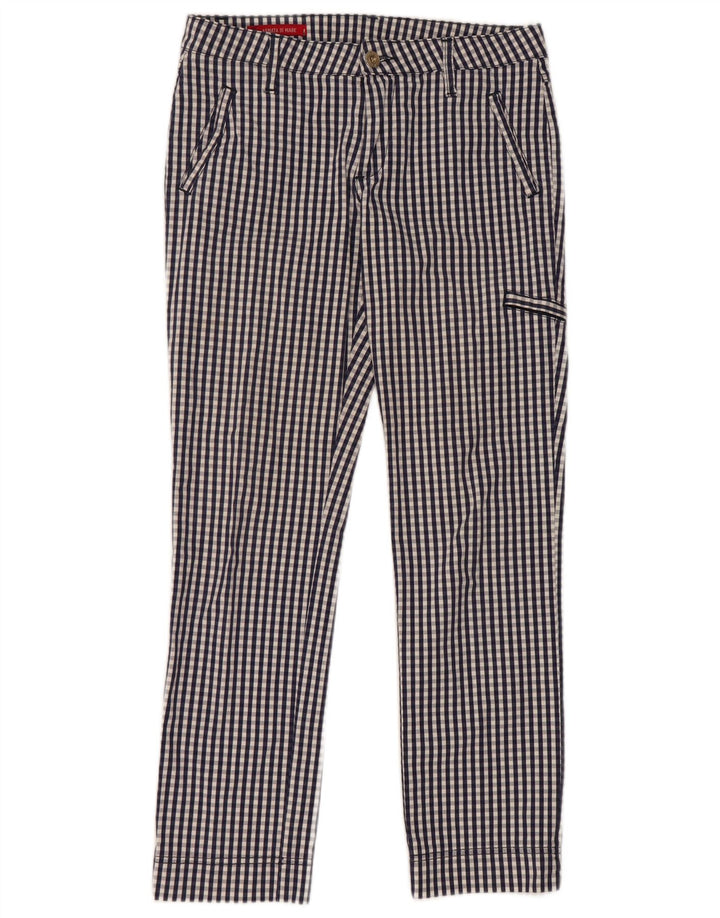 Armata Di Mare Chinobukser til kvinder IT 42 Medium W30 L27 Marineblå Gingham