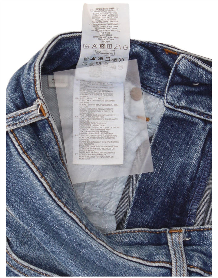 G-Star Dame Distressed Slim Jeans W24 L30 Blå Bomuld