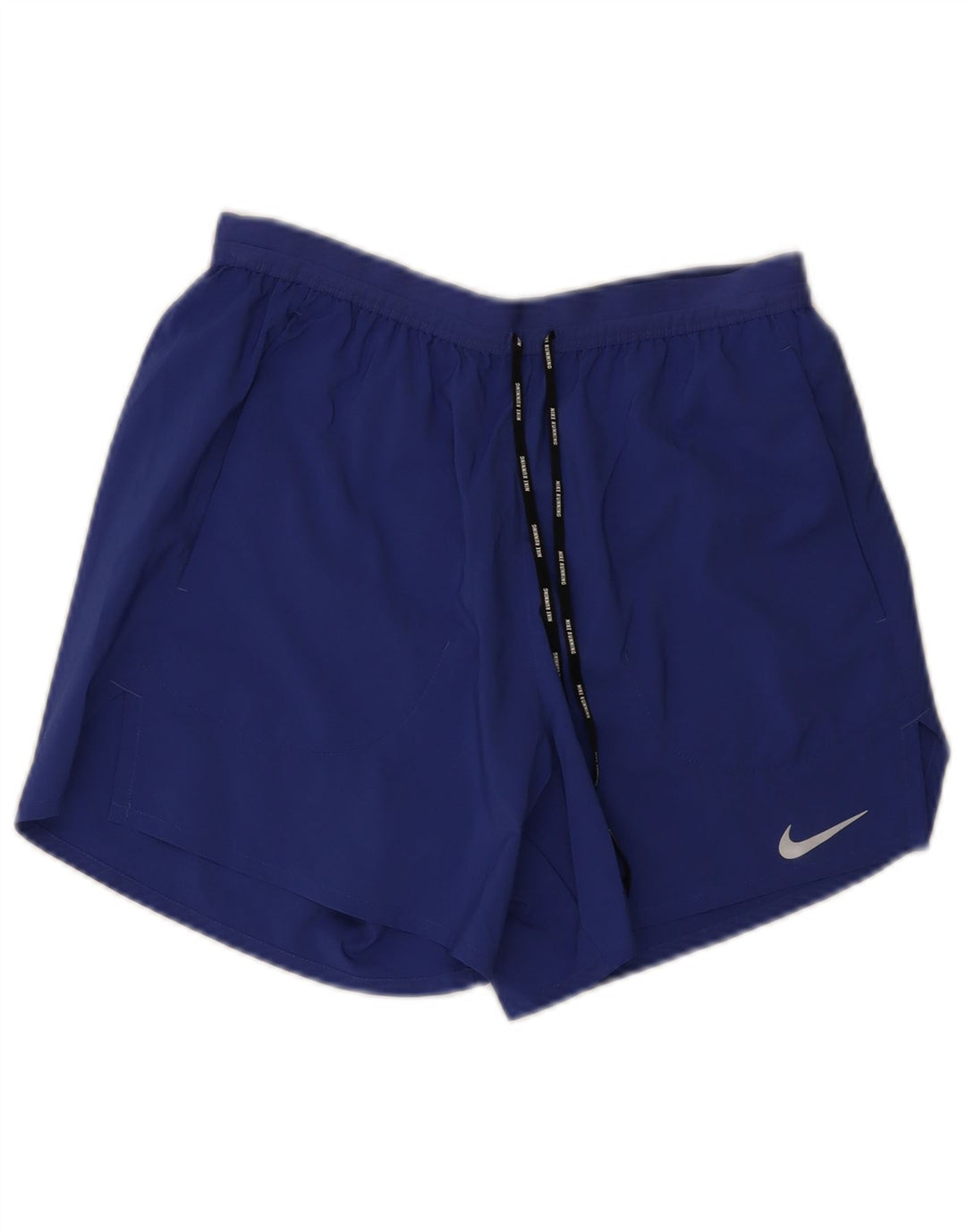 NIKE Dri Fit sportsshorts til kvinder UK 12 Medium Blue Polyester