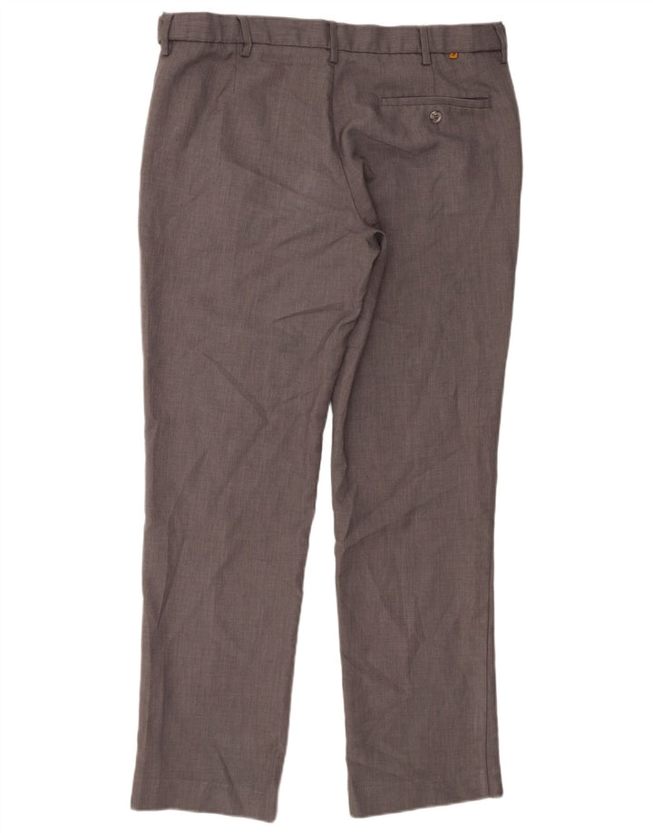 Farah Herre Klassiske Lige Chinobukser W36 L31 Grå Polyester