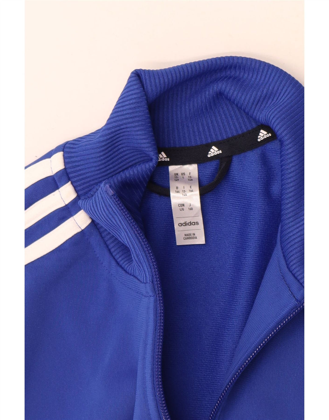 Adidas Træningsdragt Topjakke til drenge 13-14 år Blå Colourblock Polyester