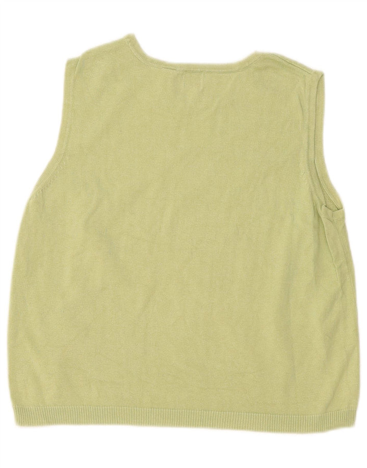 Gap Damevest Top UK 14 Medium Grøn Bomuld