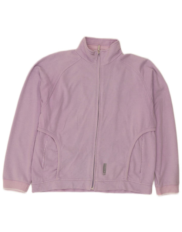 Champion Womens Oversized Tracksuit Top Jacket UK 10 Small Purple