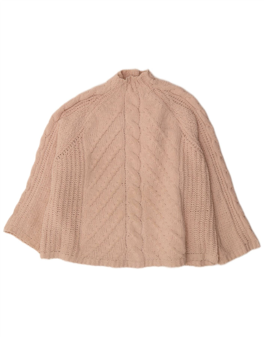 Marks & Spencer Dame Oversized Turtle Neck Jumper Sweater UK 18 XL Pink