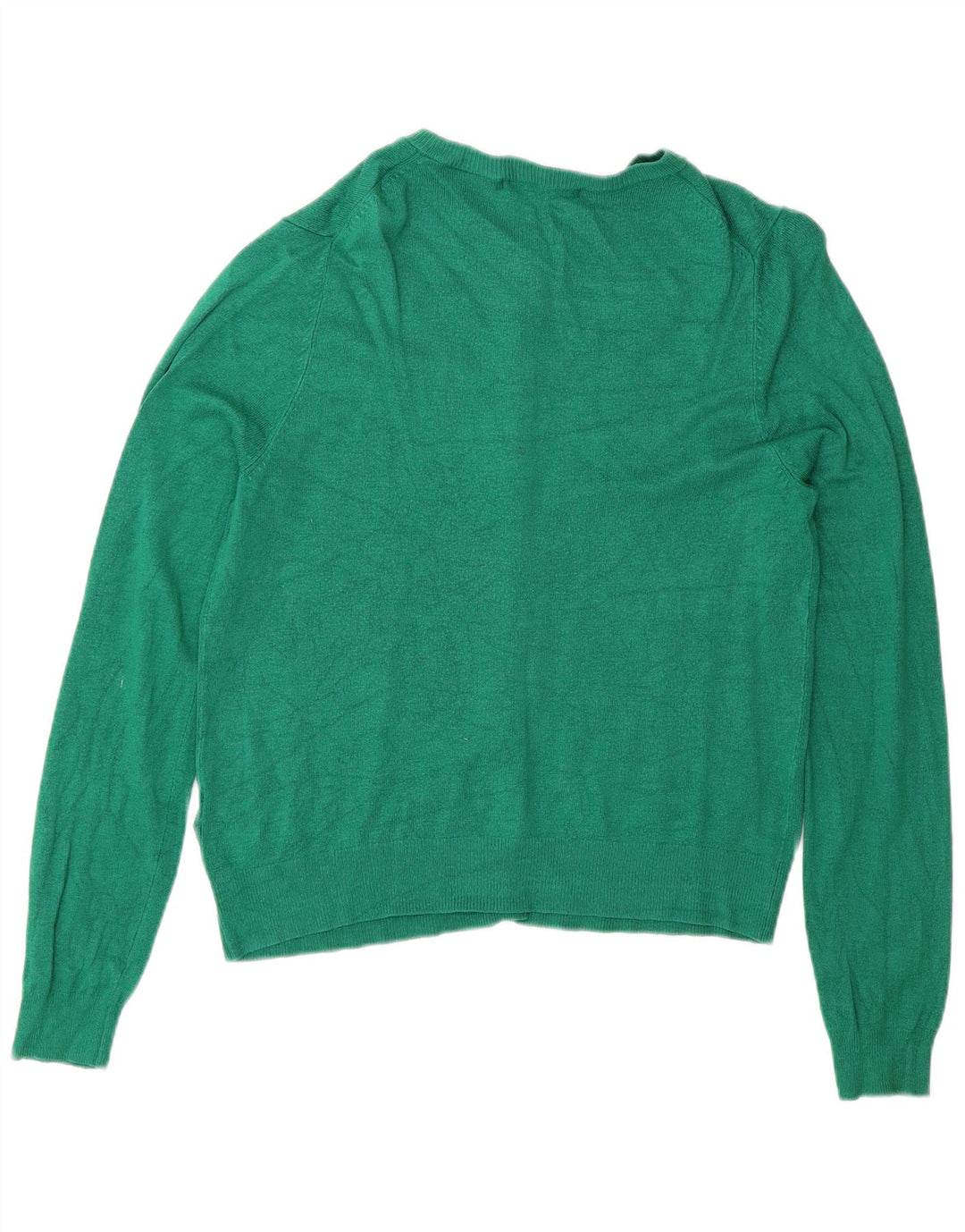 Marks & Spencer Kvinders Cardigan Sweater UK 12 Medium Grøn Viscose