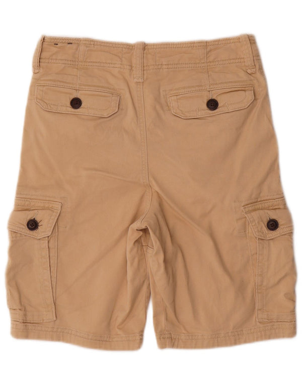 Abercrombie & Fitch Boys Cargo Shorts 15-16 år W28 Beige Bomuld