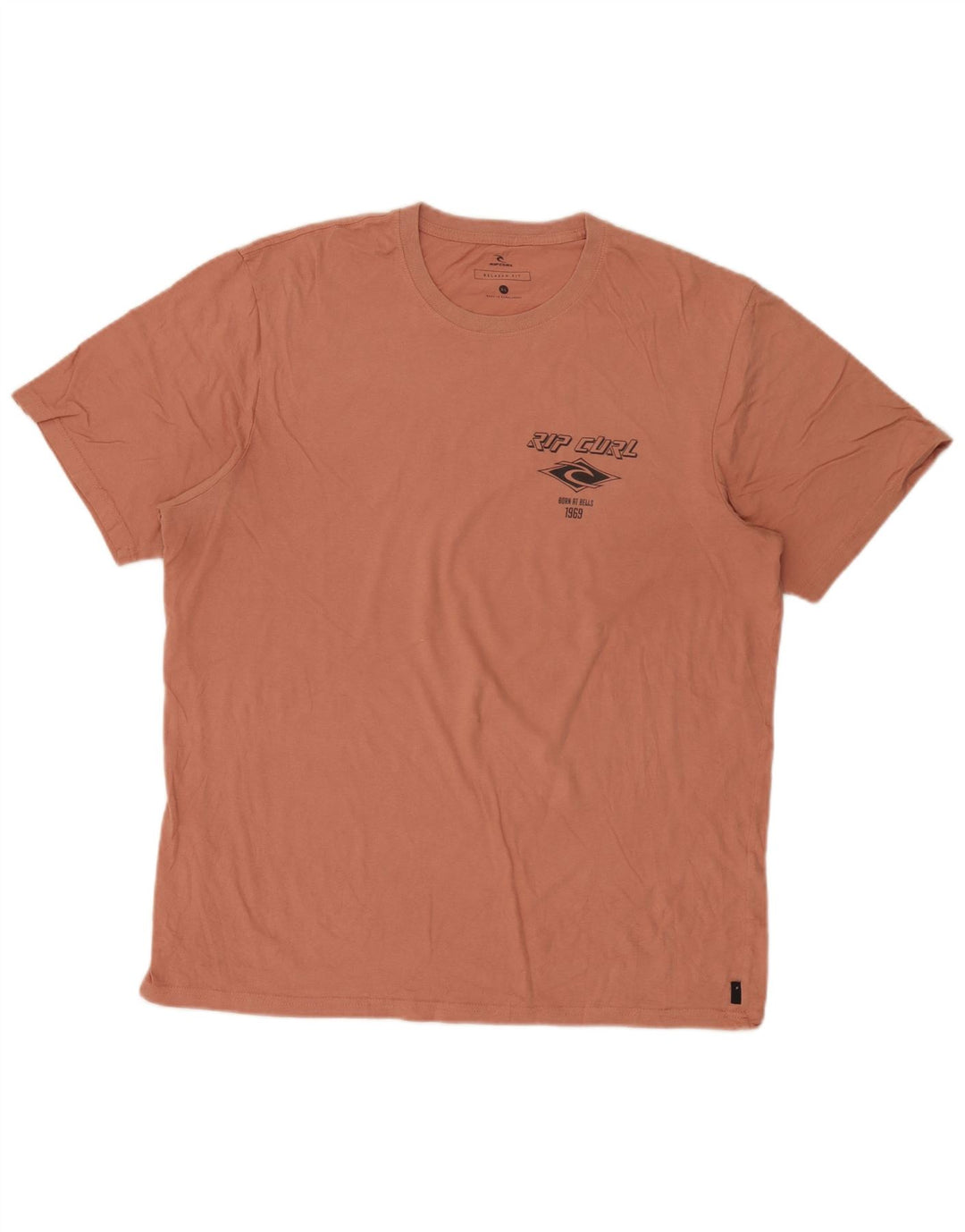 Rip Curl Herre Relaxed Fit Grafisk T-Shirt Top XL Pink