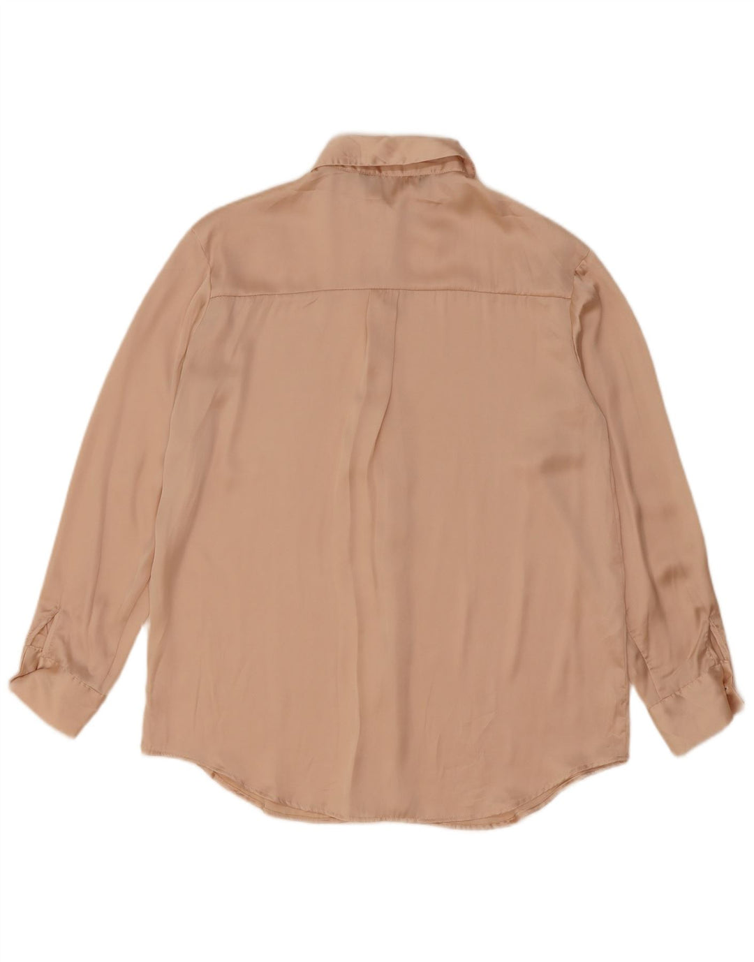 Zara Oversized skjortebluse til kvinder UK 6 XS Beige