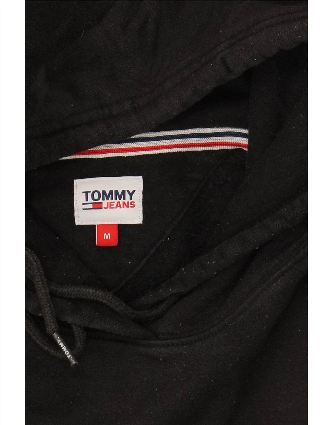 TOMMY HILFIGER hættetrøje til kvinder UK 14 Medium Sort
