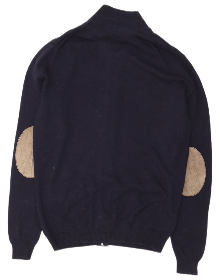 Massimo Dutti Herre cardigan sweater Medium Navy Blue