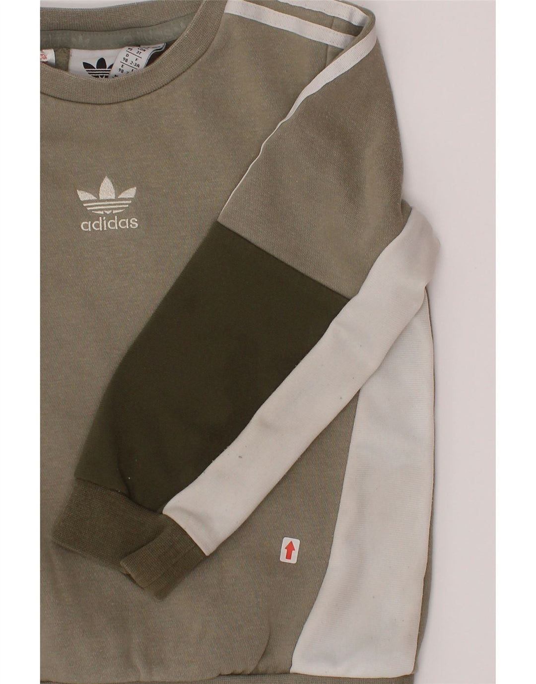 Adidas Boys Sweatshirt Jumper 2-3 år Grå Colourblock