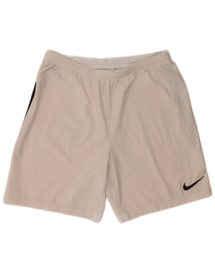Nike Herre Dri Fit Sportshorts Medium White Colourblock