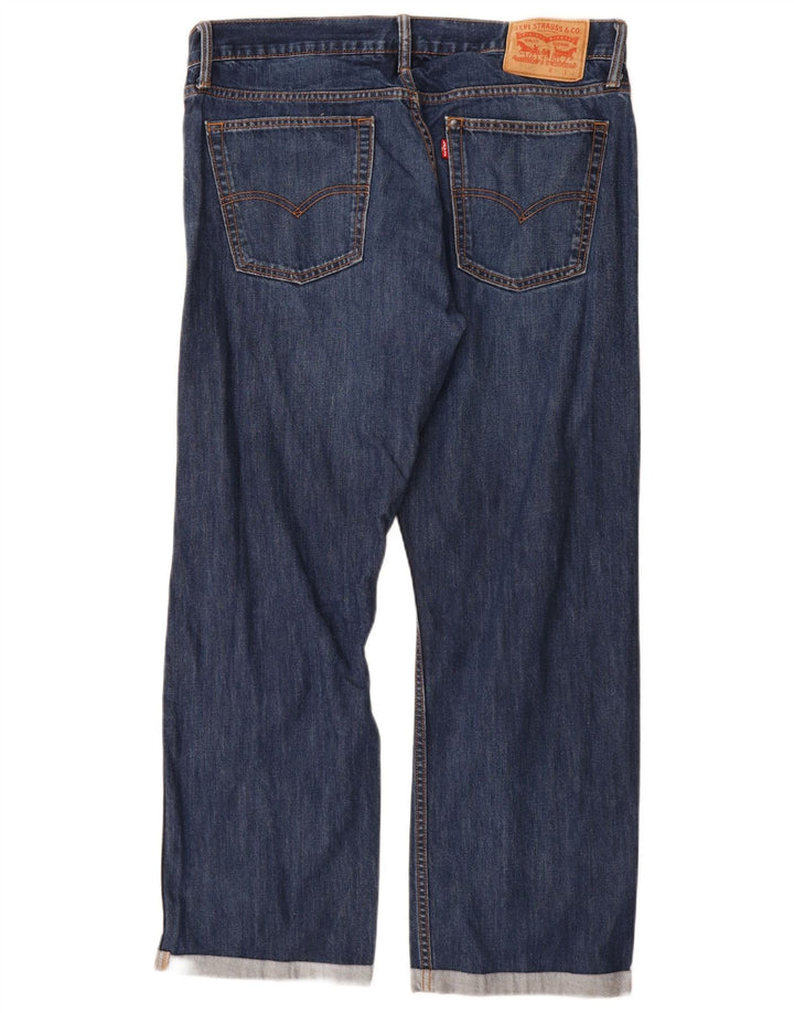 LEVI'S Herre 514 Straight Jeans W36 L29 Blå Bomuld