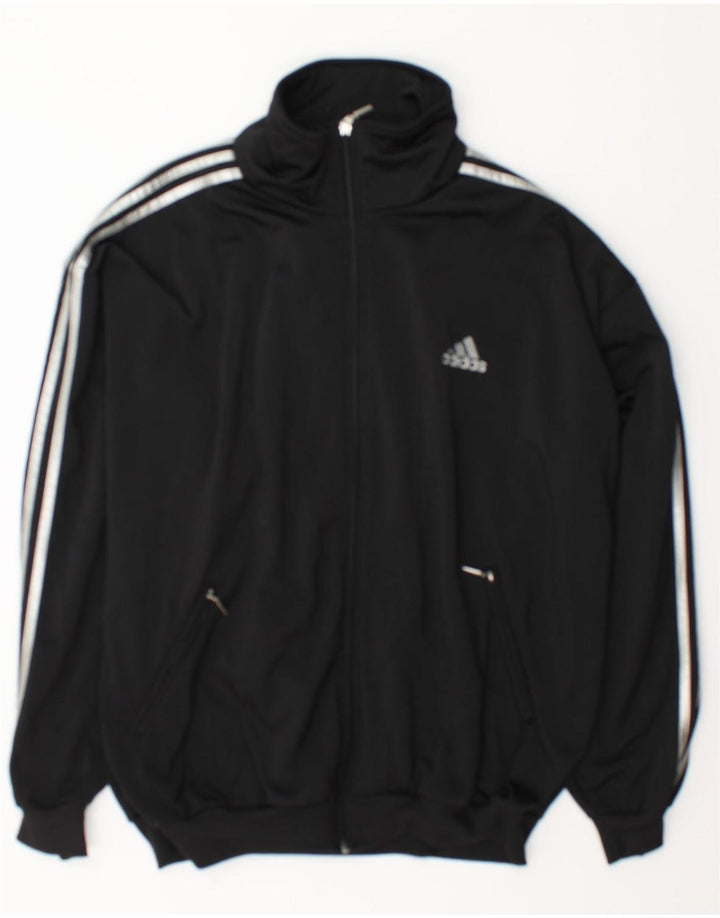 Adidas Træningsdragt til mænd Topjakke UK 40/42 Stor sort polyester