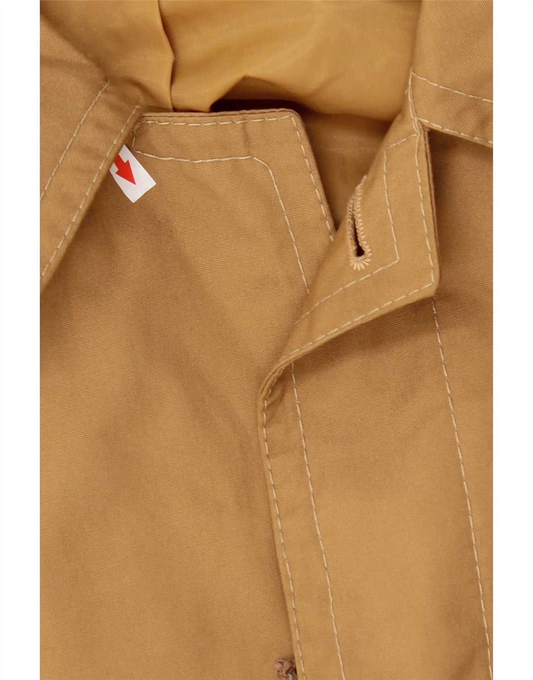 Vintage Herre Overfrakke UK 40 Stor Beige Bomuld