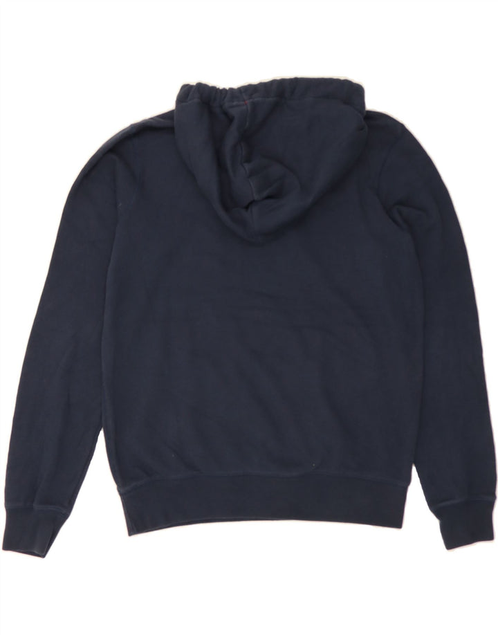 JACK WILLS Womens Oversized Hoodie Jumper UK 12 Medium Navy Blue Cotton Vintage Jack Wills and Second-Hand Jack Wills from Messina Hembry 