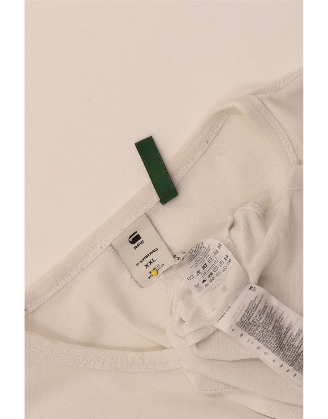 G-Star Herre T-Shirt Top 2XL Hvid Bomuld