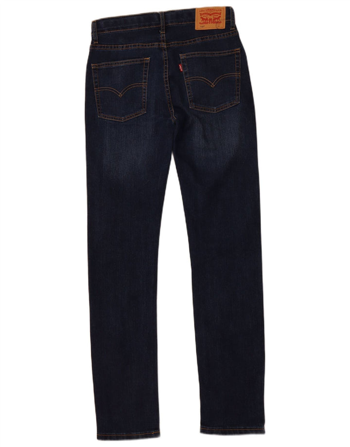 LEVI'S Boys 510 Skinny Jeans 15-16 år W28 L30 Marineblå Bomuld