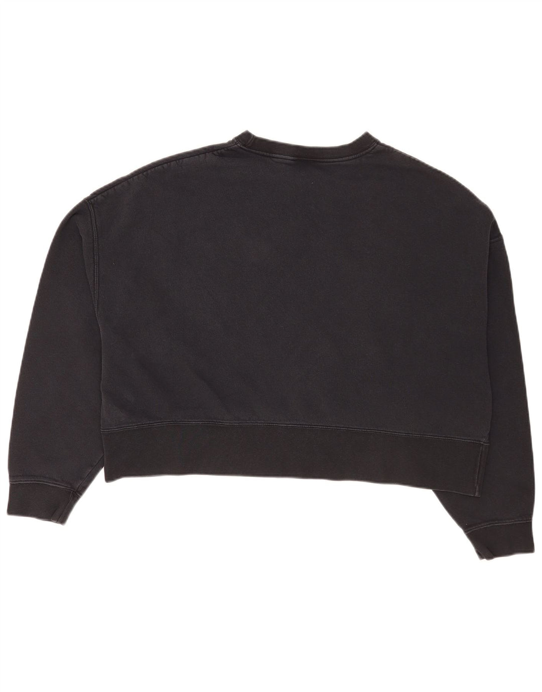 Nike Womens Crop Oversized Sweatshirt Jumper UK 14 Medium Sort Bomuld