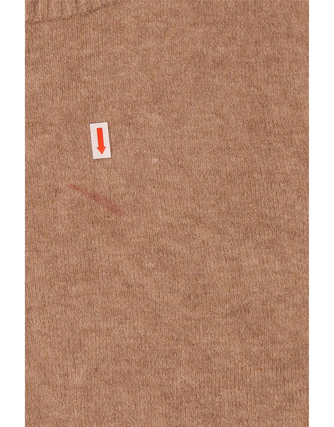 J. CREW Sweater med rund hals til kvinder UK 14 Medium Brun Nylon