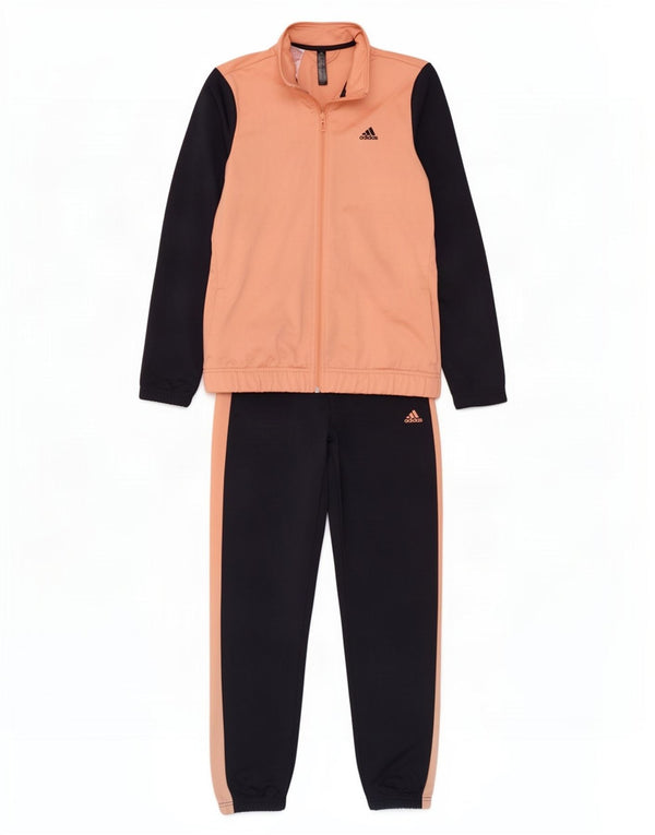 Adidas Girls Graphic Full Tracksuit 14-15 år Navy Blue Colourblock