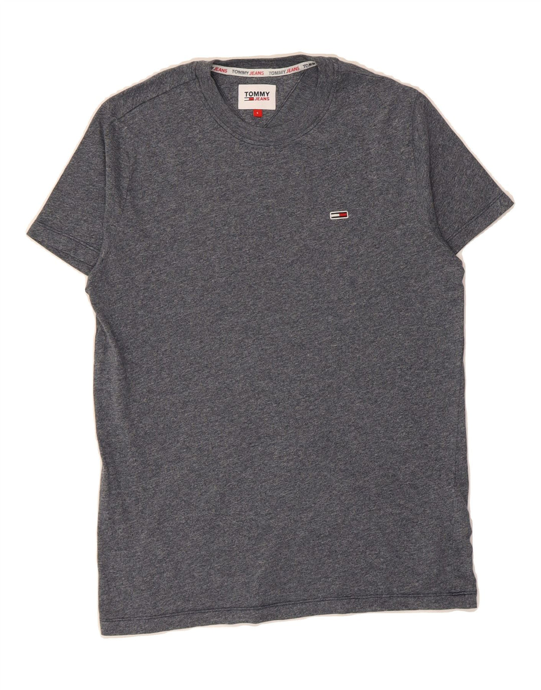 TOMMY HILFIGER Mens T-Shirt Top Small Navy Blue Cotton Vintage Tommy Hilfiger and Second-Hand Tommy Hilfiger from Messina Hembry 
