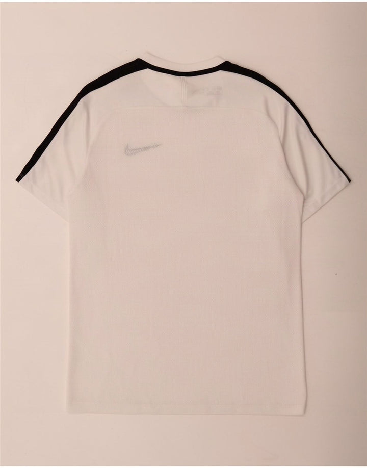 Nike Herre Dri Fit T-shirt Top Medium White Colourblock