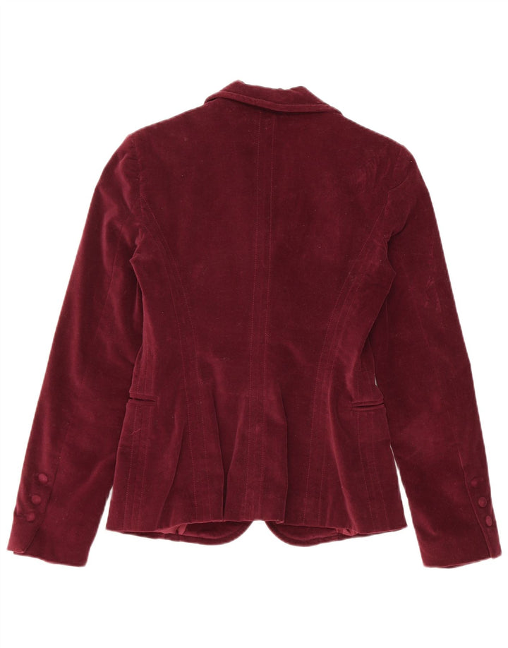 Blugirl Blumarine Dame 1 Knap Blazer Jakke IT 42 Medium Burgundy