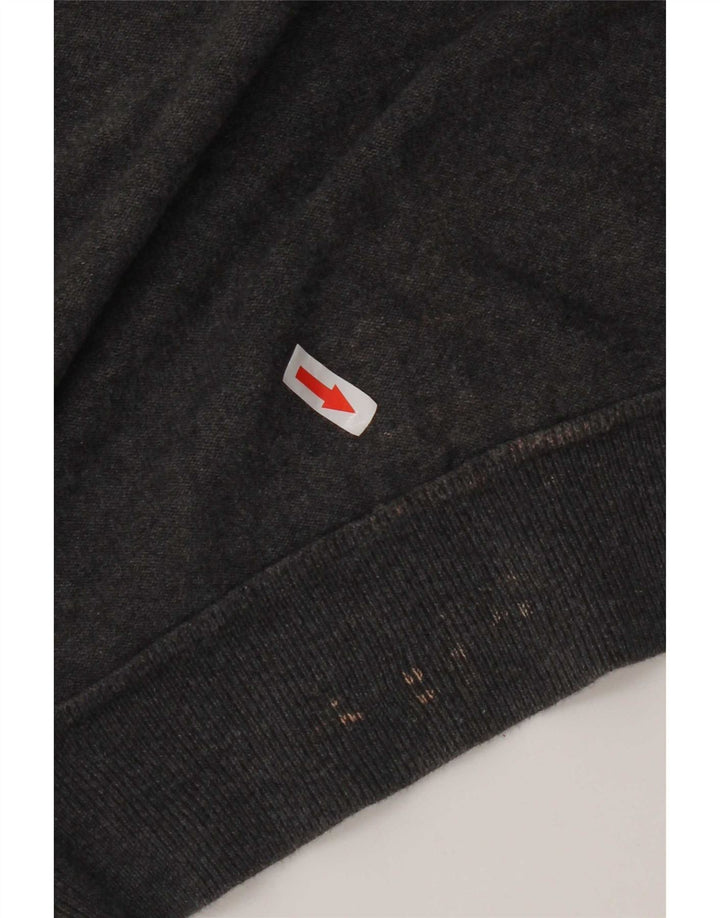 French Connection Herre Boat Neck Jumper Sweater Medium Grå Bomuld