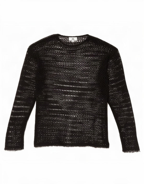Zara Damehæklet See Through Top UK 10 Small Black