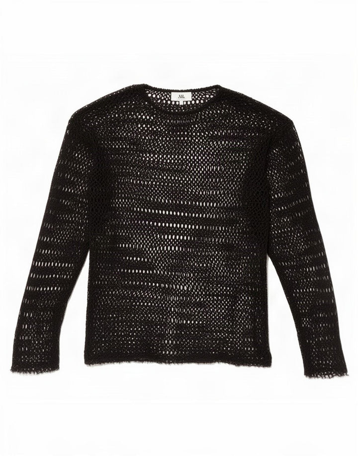 Zara Damehæklet See Through Top UK 10 Small Black