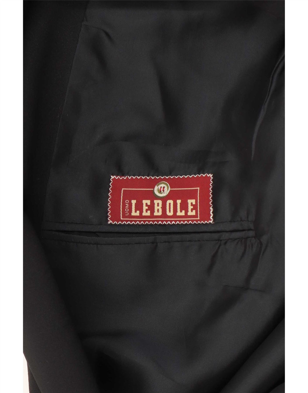 Lebole Herre 1-knap Blazer Jacket UK 40 Large Black