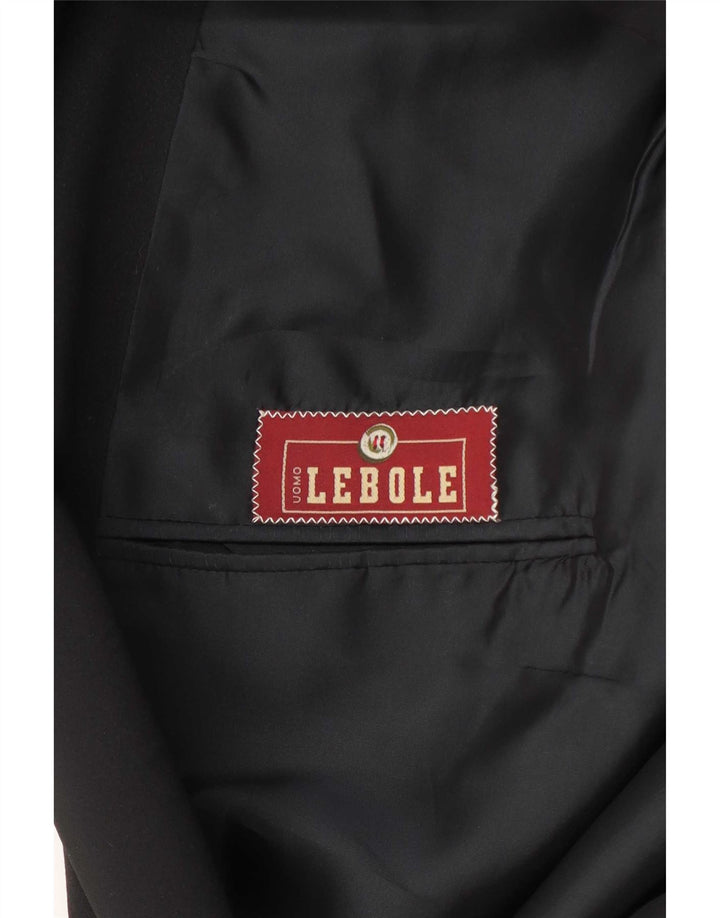 Lebole Herre 1-knap Blazer Jacket UK 40 Large Black
