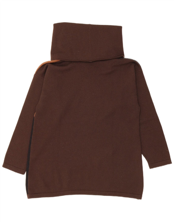Luisa Spagnoli Dame Rullehals Sweater UK 14 Medium Brun